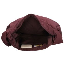 “Beagles Calvia skuldertaske bordeaux – indvendigt rum med mobil og smting i lomme”