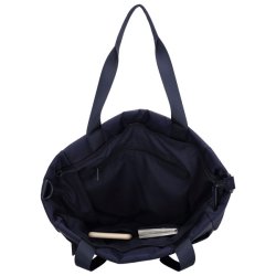 “Beagles Duomo shopper navy – indvendigt rum med mobil og accessoires”