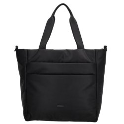 “Beagles Duomo shopper sort – minimalistisk shopper taske med frontlomme”