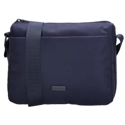 Beagles Duomo skuldertaske navy set forfra med justerbar skulderrem
