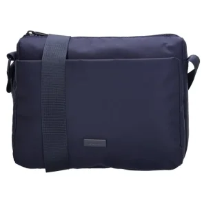 Beagles Duomo skuldertaske navy set forfra med justerbar skulderrem