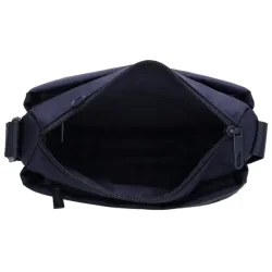 Beagles Duomo skuldertaske navy �bent hovedrum med lynl�s