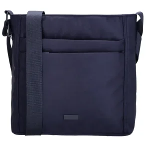 Beagles Duomo skuldertaske navy lodret model set forfra