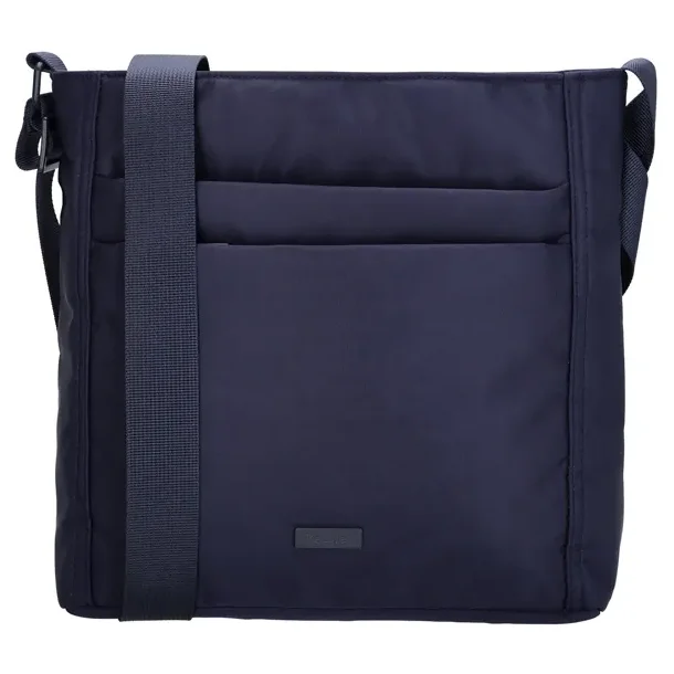 Beagles Duomo skuldertaske navy lodret model set forfra