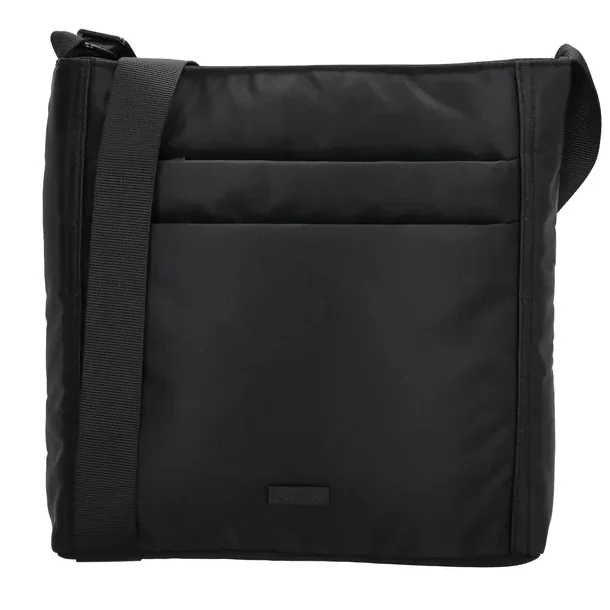 Beagles Duomo skuldertaske sort lodret model set forfra