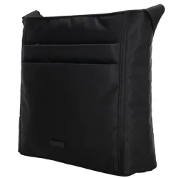 Beagles Duomo skuldertaske sort lodret model set fra siden