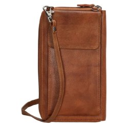“Beagles Maspalomas mobiltaske cognac 20423005 – set forfra”