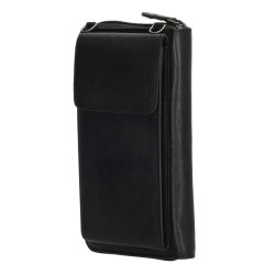 “Beagles Maspalomas mobiltaske sort – skr vinkel, kompakt design”