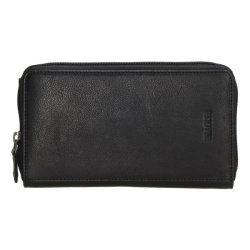 “Beagles Maspalomas mobiltaske sort – bagside med lynlsrummet”