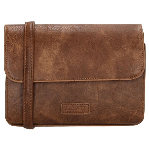 Beagles Murcia skuldertaske brun forfra med klaplukning