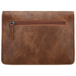 Beagles Murcia skuldertaske brun set bagfra med lynlslomme