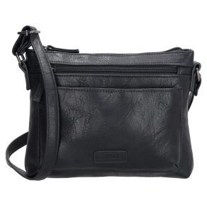 Beagles Murcia skuldertaske mrkebl forfra med lommer