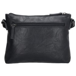 Beagles Murcia skuldertaske mrkebl set bagfra med lynlslomme