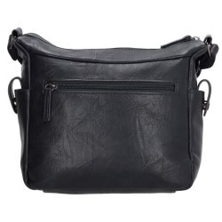 Beagles Murcia skuldertaske mrkebl set bagfra med lynlslomme