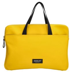 Beagles Originals gul vandafvisende computertaske forfra