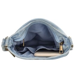 beagles tejeda skuldertaske lys denim p model