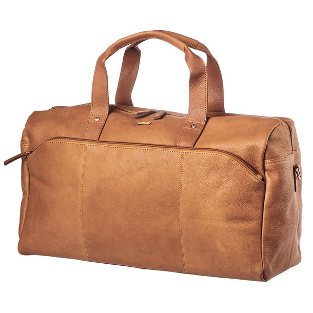 Bon Go�t rejsetaske 52 cm i cognac l�der &ndash; forside