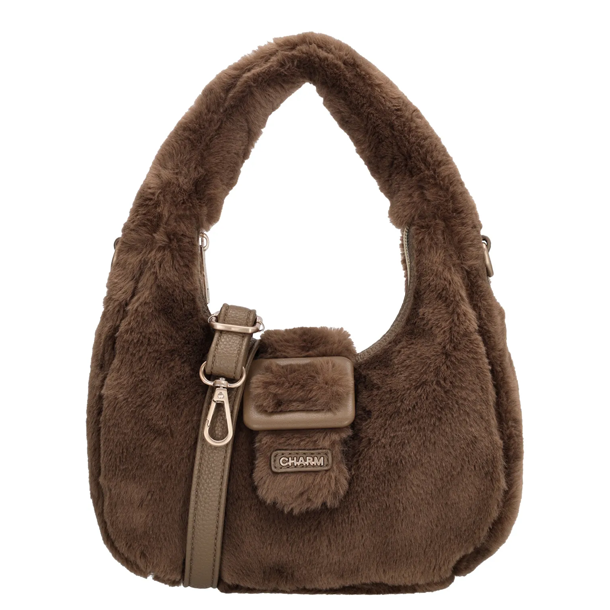 Charm London Alaska hndtaske brun forside