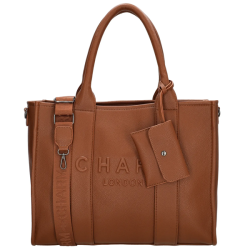 Charm London Bond business bag brun forside med accessories