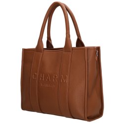Charm London Bond business bag brun skr vinkel