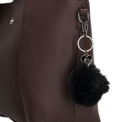 Sort Buckingham nglering fra Charm London sat p brun taske