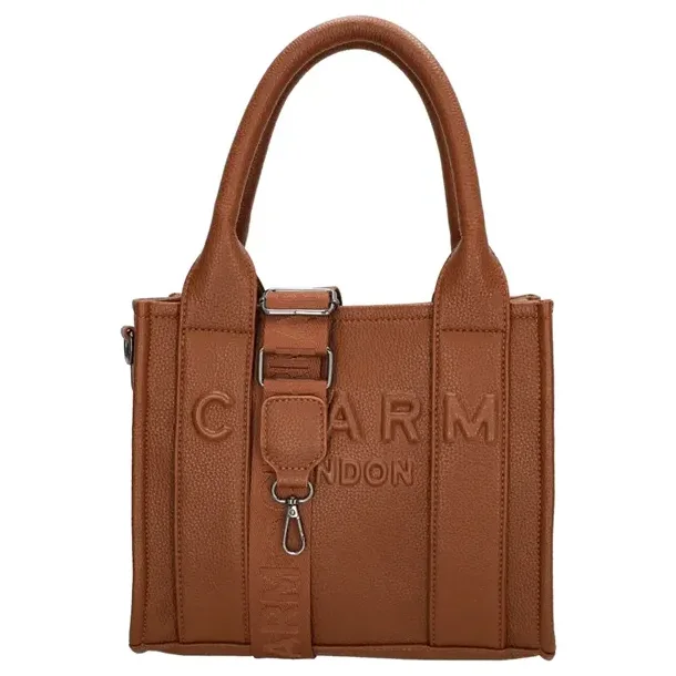 Charm London Bond hndtaske i brun forfra