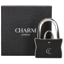 Charm London taskeholder i metal ved gaveske
