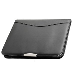 d & n Skrivemappe Sort Kunstskind Sort 