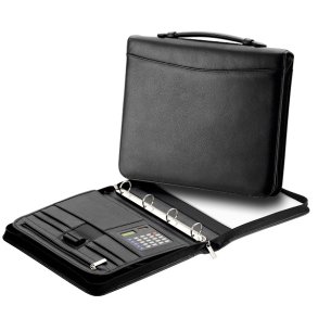 d & n Skrivemappe Sort Skind 