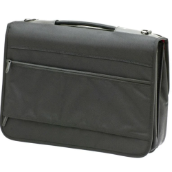 Davidts dokumentmappe Monte Carlo 17 tommer sort – bagside med lynlslomme