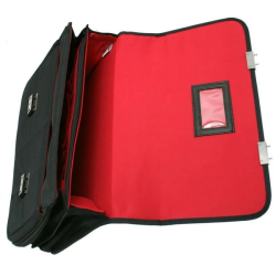 Davidts dokumentmappe Monte Carlo 17 tommer sort – ben med rd inderside