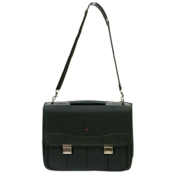 Davidts dokumentmappe Monte Carlo 17 tommer sort – med skulderrem