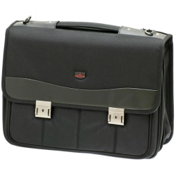 Davidts dokumentmappe Monte Carlo 17 tommer sort – forside med lukning