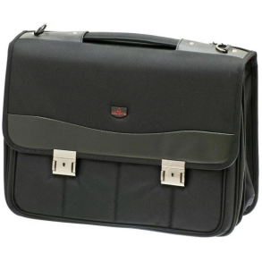 Davidts dokumentmappe Monte Carlo 17 tommer sort – forside med lukning