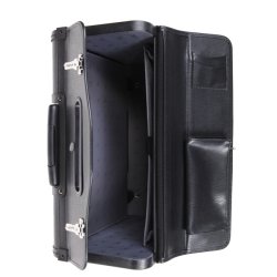 Indvendig opbevaring i sort Davidts pilotmappe