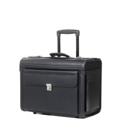 Sort Davidts pilotmappe med frontlomme og ls