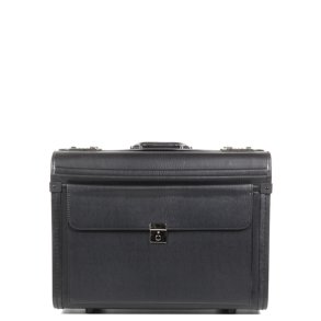 Davidts pilotmappe p hjul sort set forfra