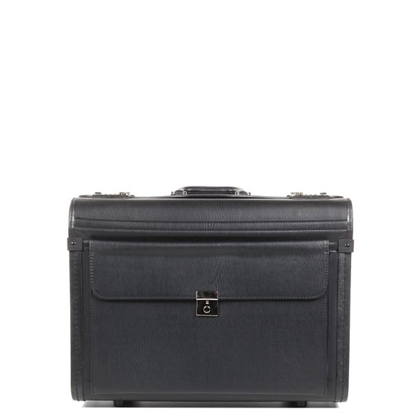 Davidts pilotmappe p hjul sort set forfra