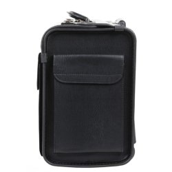 Davidts pilotmappe p hjul sort sideprofil med lomme