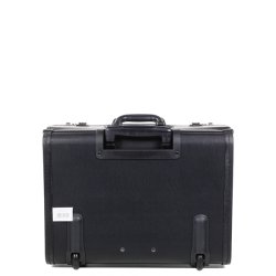 Davidts pilotmappe sort med hjul set bagfra