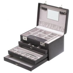 Davidts smykkeskrin Euclide 367692 gr – bnet med skuffer og spejl