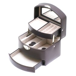 Davidts smykkeskrin 367959 gr – bnet med rum, spejl og skuffe