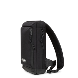 Eastpak Icon Sling crossbody taske sort set fra siden med justerbar rem