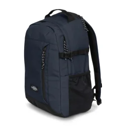 Eastpak Smallker Pro CS navy set fra siden med kompressionsremme