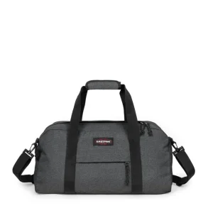 Eastpak Stand Cabin sort denim set forfra som kompakt kabinerejsetaske