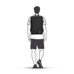 Enrico Benetti underseater rygsk i Sort