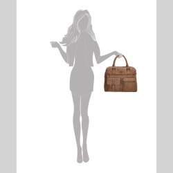 Enrico Benetti Ardche Hndtaske 15" Camel 