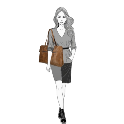 Enrico Benetti Julia Arbejdstaske 15" Cognac