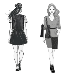 Enrico Benetti Julia Combi Rygsk Sort