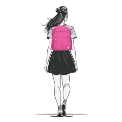 Enrico Benetti Suzie Rygsk Fuchsia